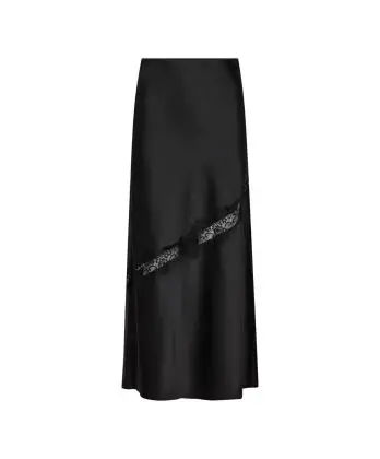 Denise Lace Mix Skirt Black - Nyheder